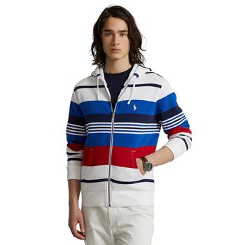 推荐Men's Striped Fleece Full-Zip Hoodie商品