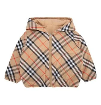 Burberry | Burberry Kids Reversible Check Zip-Up Jacket,商家Cettire,价格¥3143