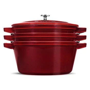 Staub | 4 Pc Stackable Enameled Cast Iron Set,商家Bloomingdale's,价格¥4461