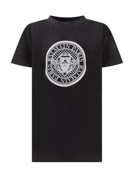 Balmain | Balmain Kids Logo Printed Crewneck T-Shirt商品图片,5.2折起