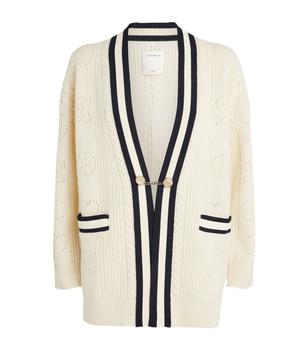 商品Wool Stripe-Trim Pointelle Cardigan,商家Harrods,价格¥2719图片