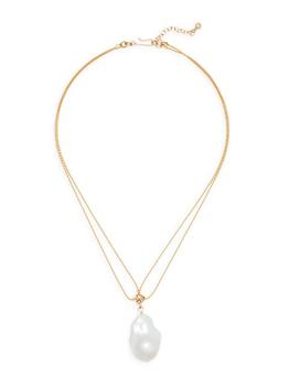 商品Brinker & Eliza | Flannery 14/20 Gold-Filled & Baroque Pearl Necklace,商家Saks Fifth Avenue,价格¥1245图片