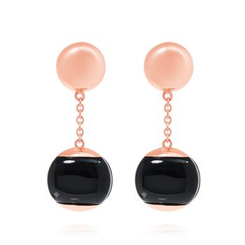 商品Roberto Coin | Roberto Coin 18K Rose Gold, Black Jade 8.15ct.tw. Stud Drop Earrings 8882476AXERB,商家Shopworn,价格¥6397图片