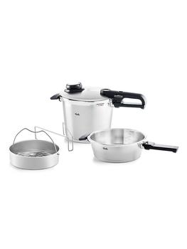 商品Fissler | Vitaquick Vitavit® Premium Pressure Cooker & Pressure Skillet Set,商家Saks Fifth Avenue,价格¥3473图片