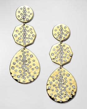商品Crazy 8's 18K Gold Earrings with Diamonds图片