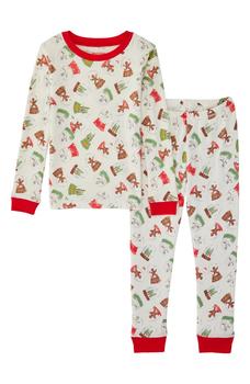 商品Burt's Bees | Winter Globes Long Sleeve T-Shirt & Pants Pajama 2-Piece Set,商家Nordstrom Rack,价格¥130图片