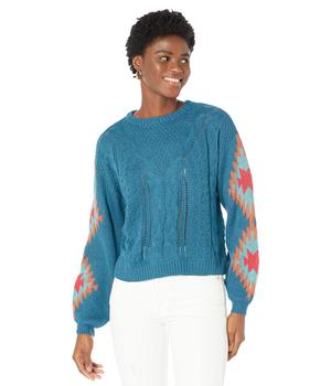 推荐Sweater with Aztec on Sleeve RRWT32R03L商品
