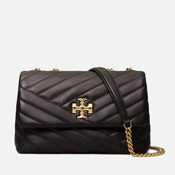 推荐Tory Burch Women's Kira Chevron Small Covertible Shoulder Bag - Black商品