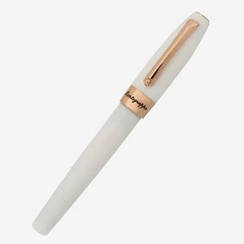 Montegrappa Fortuna White with Rose Trim Rollerball Pen ISFORRRH