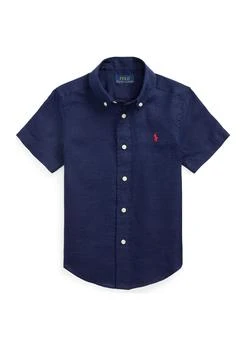 Ralph Lauren | Boys 2-7 Linen Short Sleeve Shirt,商家Belk,价格¥189