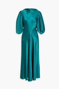 ROKSANDA | Self cutout draped silk-satin midi dress 5折, 独家减免邮费