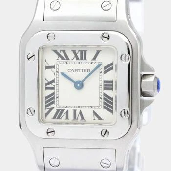 推荐Cartier Silver Stainless Steel Santos Galbee W20056D6 Women's Wristwatch 24 mm商品