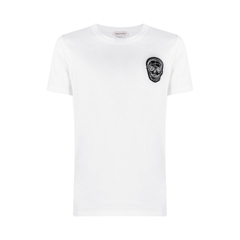 亚历山大·王鞋子, Alexander McQueen | ALEXANDER MCQUEEN 亚历山大·麦昆 男士白色T恤 631390-QPX03-9000商品图片 独家减免邮费