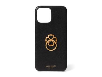 商品Saffiano Leather Wrapped Spade Ring Stand Phone Case 13 Pro Max图片
