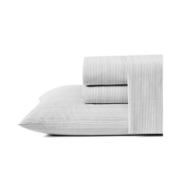 Kenneth Cole, Kenneth Cole | Simple Stripe Cotton Percale Under 200-Thread Count 4 Piece King Sheet Set商品图片 