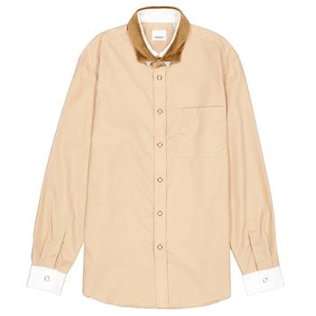 巴宝莉衬衫评价, Burberry | Cotton Poplin Classic Fit Shirt With Detachable Collar商品图片 7折