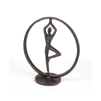 Danya B | Yoga Tree Circle Cast Iron Sculpture,商家Macy's,价格¥337