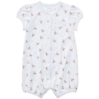 ralph lauren bear直邮, Ralph Lauren | Ralph Lauren Baby Girls Bear Cotton Romper商品图片 