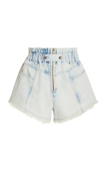 推荐Sea - Women's Birdie Bleached Denim Shorts - Light Wash - US 2 - Moda Operandi商品