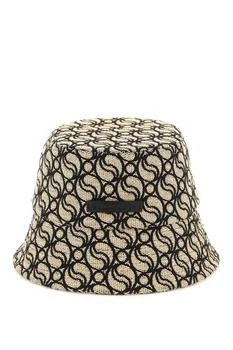 推荐Stella mccartney s-wave woven straw bucket hat商品