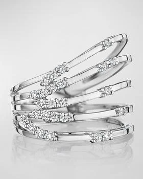 HUEB | 18K Luminus White Gold 5-Row Ring,商家Neiman Marcus,价格¥23245