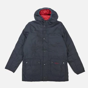 Barbour | Barbour Heritage Boys' Durham Wax Jacket - Navy/Red,商家The Hut,价格¥428