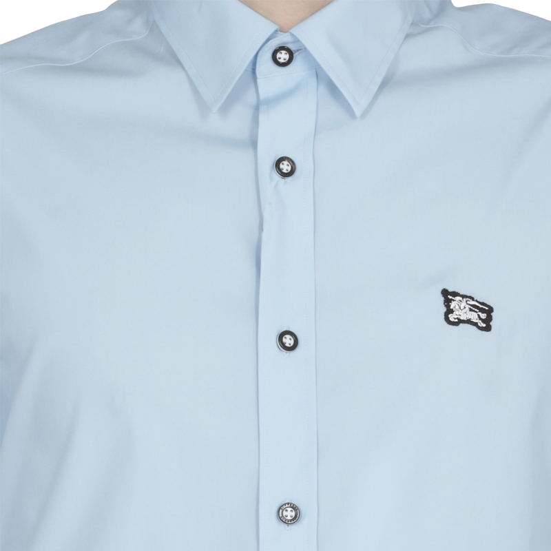 时尚burberry t恤男装, Burberry | Burberry 博柏利 男士蓝色衬衫T恤 8008414商品图片 独家减免邮费