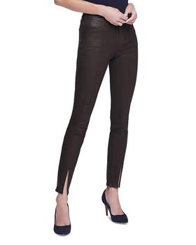 商品L'Agence | Jyothi High Rise Split Ankle Jeans in Cocoa Coated,商家Bloomingdale's,价格¥2155图片