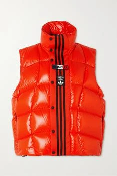 推荐X Adidas Originals“bozon” 绗缝平纹布边饰亮面软壳面料羽绒马甲商品