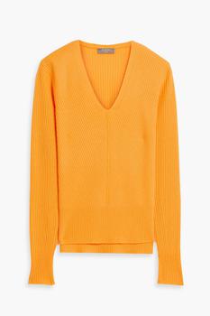 N.PEAL | Ribbed cashmere sweater商品图片,6.1折起