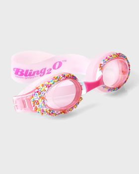 商品Bling2o | Kid's Angel Cake Pink Cake Pop Swim Goggles,商家Neiman Marcus,价格¥173图片