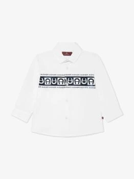 Aigner | Baby Boys Logo Print Shirt in White,商家Childsplay Clothing,价格¥628