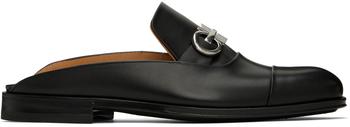 Salvatore Ferragamo | Black Gancini Loafers商品图片,