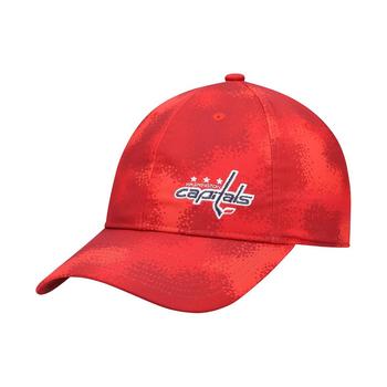 Adidas | Women's Red Washington Capitals Camo Slouch Adjustable Hat商品图片,