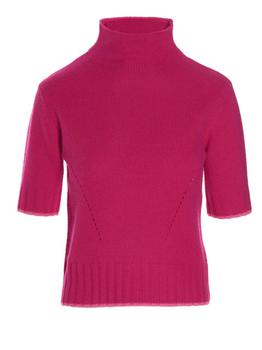 maxmara studio是什么牌子, Max Mara | Max Mara Studio Short-Sleeved Knitted Sweater商品图片 