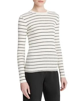 Vince | Striped Long Sleeve Crewneck Top 