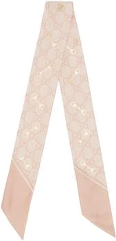 Gucci | Pink Horsebit Scarf 独家减免邮费