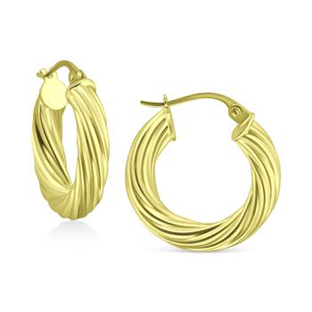 Giani Bernini | Wide Twist Small Hoop Earrings, 20mm, Created for Macy's商品图片,
