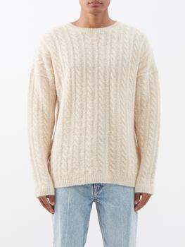 Our Legacy | Popover cable-knit alpaca-blend sweater商品图片,
