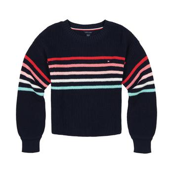 商品Tommy Hilfiger | Little Girls Multiple Stripe Sweater,商家Macy's,价格¥112图片