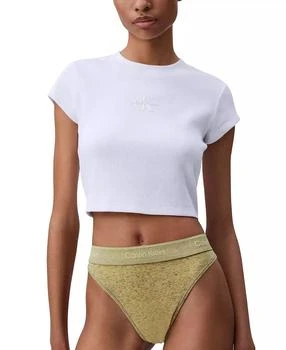 Calvin Klein | Women's Icon Cotton Stretch Tanga Underwear QF8333,商家Macy's,价格¥97