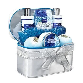 Lovery | Ocean Bliss Body Care Gift Set, Bath and Shower Essentials with Cosmetic Bag, 9 Piece,商家Macy's,价格¥236