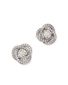 Bloomingdale's | Diamond Love Knot Stud Earrings in 18K White Gold, 1.30 ct. t.w. - 100% Exclusive,商家Bloomingdale's,价格¥74825