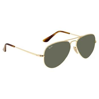 Ray-Ban | Aviator Metal II Green Classic G-15 Unisex Sunglasses RB3689 914731 55 5.6折, 满$75减$5, 满减