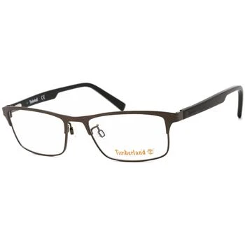 推荐Timberland Men's Eyeglasses - Matte Dark Brown Metal Frame Clear Lens | TB1547 049商品