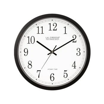 La Crosse Technology | 14" Black Atomic Analog Wall Clock,商家Macy's,价格¥689