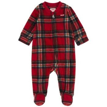 Levi's | Baby Boys Plaid Footed Long Sleeves Coverall 5.9折, 独家减免邮费