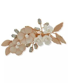 Lonna & Lilly | Gold-Tone Dynamic White Imitation Pearl Flower Pin,商家Macy's,价格¥165