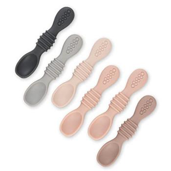 商品Simka Rose | 6pc Silicone Baby and Toddler Spoon Set, Multicolor,商家Macy's,价格¥184图片