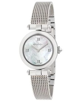 推荐Gucci Diamantissima Mother of Pearl Dial Stainless Steel Women's Watch YA141504商品